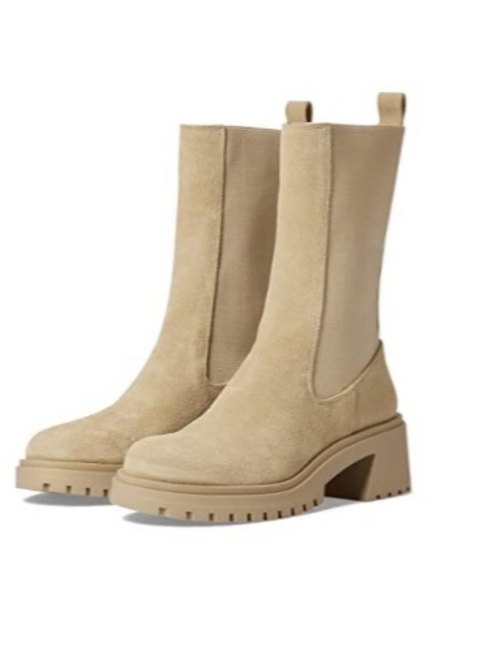 Steve Madden Hesitant Sand Suede Boots